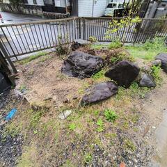 庭石！残土、植木持っていってくださいお願いします