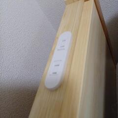 シングルベッド　三つ折りマットレス付きの画像
