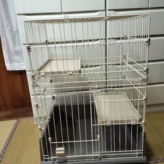 猫用　ゲージ　2段