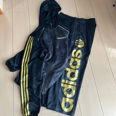 adidas NEO ウォームアップウェア ブラック/ゴールド
