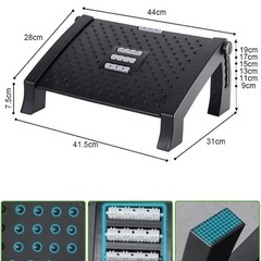 中古★フットレスト 足置き 角度・高さ調整可能の画像