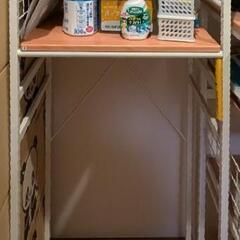 【0円】キッチンラック　ゴミ箱・冷蔵庫スペース