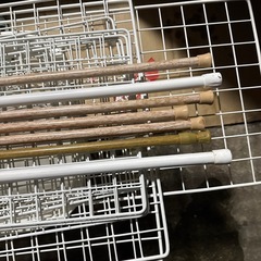 スチール製メッシュラック用サイドネット 突っ張り棒　の画像