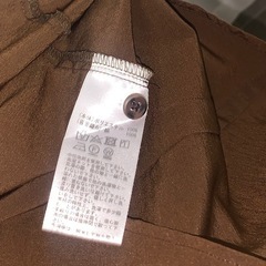 ■値下げ■レディースかりゆしウェア　（majun・首里織）七分袖　サイズＬ　ブラウンの画像