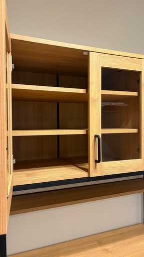 ニトリ ヴィンテージテイストのごみ箱上ラック スリム 食器棚 ニトリ