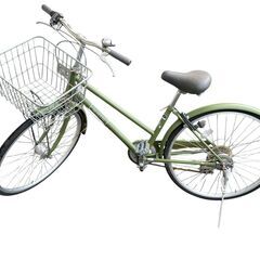 【問い合わせ多数】ALTETTO シティサイクル 自転車 モスグリーン