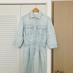 CYCLAS シクラス　オーバーオール　セットアップ　デニム　つなぎ　美品　34の画像
