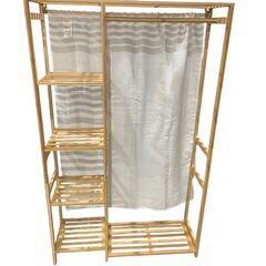 【決まりました】木製棚 カーテン付きの画像