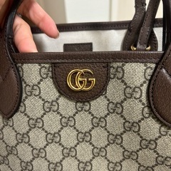 美品 GUCCI ダブルG 2Wayミディアム トートバッグショルダーバッグ