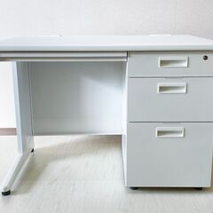 【美品】イノウエ オフィスデスク 三段ワゴン 鍵付き