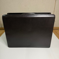 dunhill ダークブラウン レザー ブリーフケース