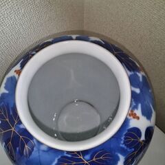 美品！深川製磁 花瓶 金彩 瑠璃葡萄 宮内庁御用達 深川 伊万里焼 有田焼の画像