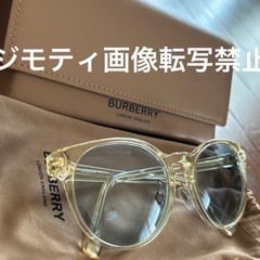 美品　BURBERRY バーバリー　サングラス　クリアフレームの画像