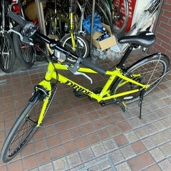 ★美品★24インチ　外装6段変速付きキッズバイク　黄緑色