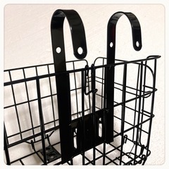 ꒰未使用꒱自転車カゴ バスケット 黒の画像