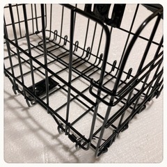 ꒰未使用꒱自転車カゴ バスケット 黒の画像
