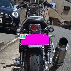 国産 モンキー 12v 110cc カスタムペイントの画像