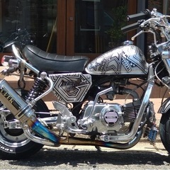 国産 モンキー 12v 110cc カスタムペイントの画像
