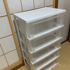 収納ケース クローゼット ワイドチェスト５段 B