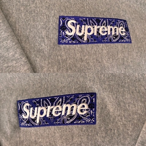 シュプリーム ボックスロゴ　バンダナ　Sサイズ　Supreme パーカー