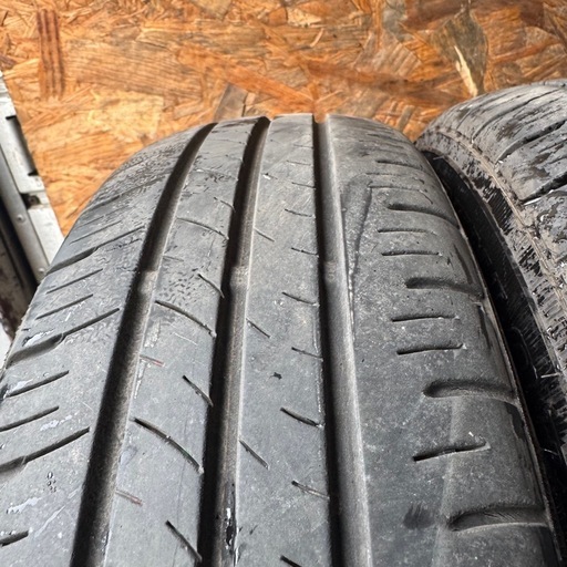 バリ山　DUNLOP ダンロップ　EC300+ 155/65R14 夏タイヤ　2017年製　14インチ