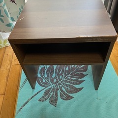 コンパクト　テーブル　茶色　　の画像