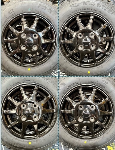 商談中」㉚軽トラ・箱バン用の新品ゴツゴツタイヤと中古美品
