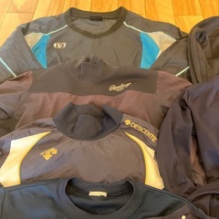 130 半袖長袖インナー　Tシャツ　ネイビーの画像