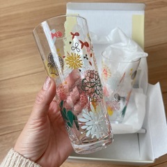 グラス コップ 透明 ペア セットの画像