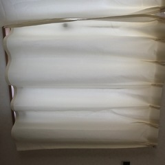 カーテン　長さ110 ×200 薄い黄色の画像