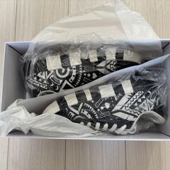 未使用お洒落ゼブラ柄スニーカー25.5cm無料ですの画像