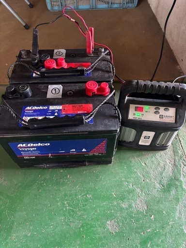 デルコ　ボイジャー　M27MF 2個　バッテリーチャージャー