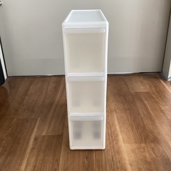 小物入れ(白)【町田市再生家具】0415