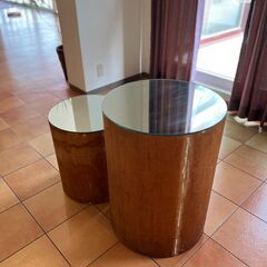 【売約済】
ネストテーブル（Nest Table）円柱サイドテーブル／店舗改装・新築建て替えに伴い、装飾品・備品・家具を譲渡いたしますの画像