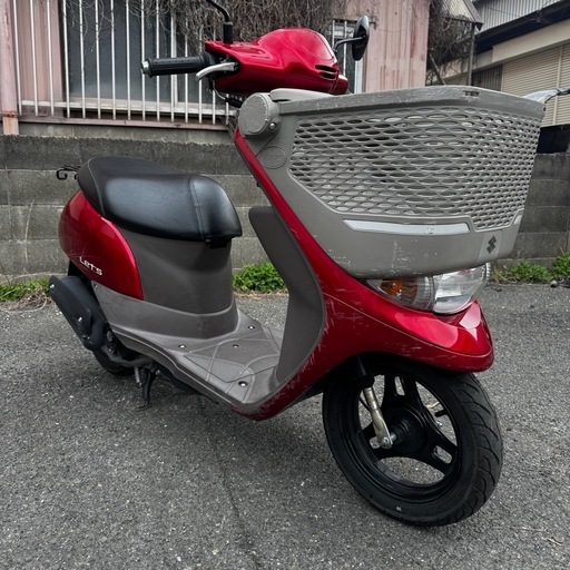 スズキ　レッツバスケット　CA4AA 実働　キズ多め　動画あり　大阪