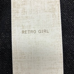 ☆値下げ☆W2504-394 RETRO GIRL デニムミニスカート ブラック レディース Fサイズ 中古の画像