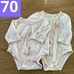 【おまけ】ウサギ　ベビー肌着2枚セット