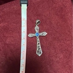 シルバー925クロスペンダントトップの画像