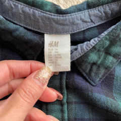 H&M チェックシャツの画像