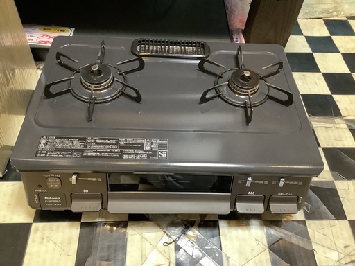 【リサイクルサービス八光】2022年製　パロマ　ガスコンロ　都市ガス用　右強火　IC-S806BM-2R