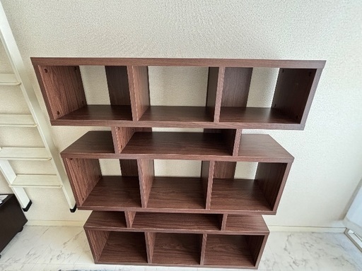 ニトリステインシリーズ ブックシェルフ シェルフ(N ステイン 9090 BR