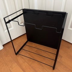 【5/8まで】目隠し分別ダストワゴン タワー ４５Ｌ ３分別 ブラックの画像