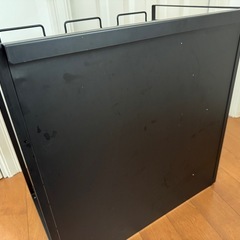 【5/8まで】目隠し分別ダストワゴン タワー ４５Ｌ ３分別 ブラックの画像