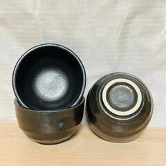 小鉢 3つセット 深皿 和皿 黒 陶器 小どんぶり