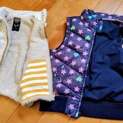 子供服 キッズ 130 ボアベスト リバーシブル ダウンベスト GAP nino の画像