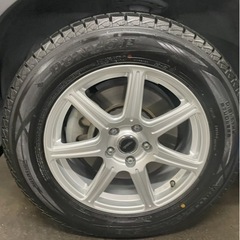 225/60R17 102Q ダンロップ ウィンター MAXX SJ8 7スポークタイプ　ホイール 付き　4本セットの画像