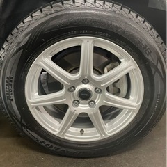 225/60R17 102Q ダンロップ ウィンター MAXX SJ8 7スポークタイプ　ホイール 付き　4本セットの画像