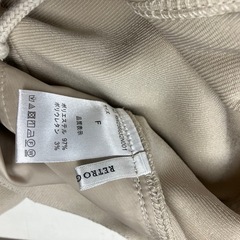 ☆値下げ☆W2504-399 RETRO GALLERY カジュアルパンツ ベージュ レディース Fサイズ 中古の画像