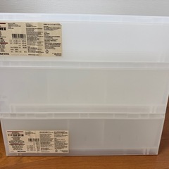 無印良品　ポリプロピレン　収納ケース3セットの画像