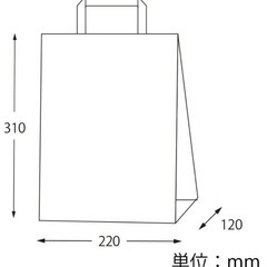 紙袋 未晒無地 30枚の画像